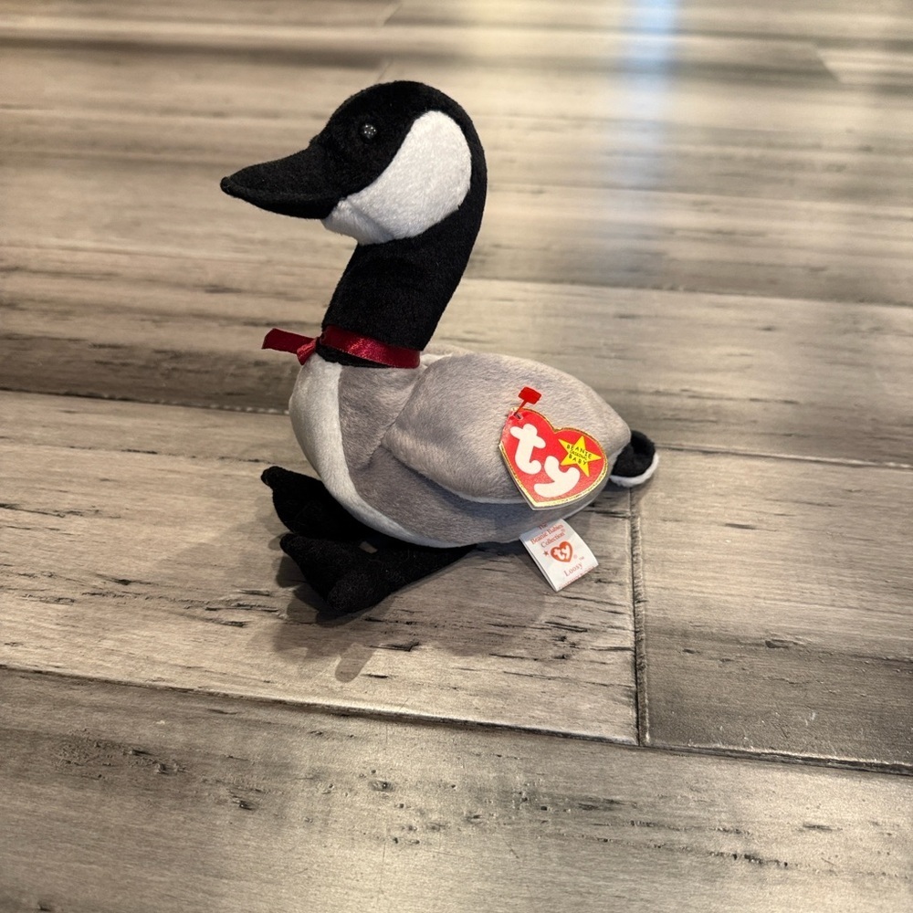 VINTAGE Collectible Ty Plush Canada Goose - Black and White